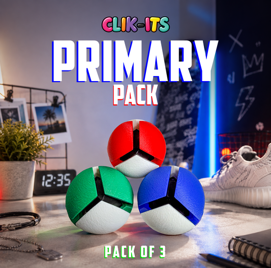Clik-Its Fidget Ball - Primary Pack