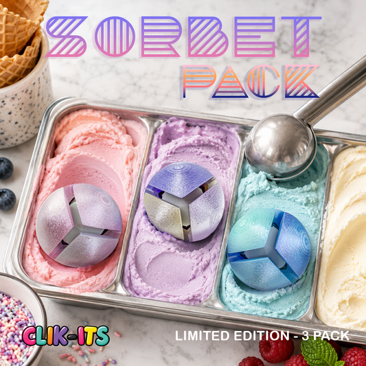 Clik-Its Fidget Ball - Sorbet Pack